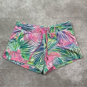 Lilly Pulitzer Vina Shorts Womens XS Palm Tree Floral Beach Coastal Preppy